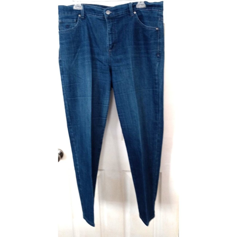 Gloria Vanderbilt Amanda Jeans Women Size 16W Plus Blue Denim Pants
